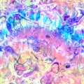 Psychedelic Fluid Liquid Kaleidoscope Tie Dye Print with Swirls