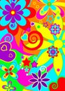 Psychedelic funky background Royalty Free Stock Photo