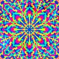 Psychedelic geometric seamless pattern Royalty Free Stock Photo