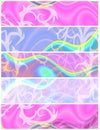 Psychedelic Headers Royalty Free Stock Photo