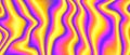 Psychedelic iridescent background. Colorful neon holographic wallpaper. Purple pink orange yellow wavy fluid gradient