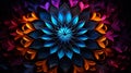 Psychedelic Kaleidoscope: Vibrant Colors & Geometric Patterns