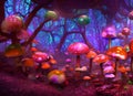 magic mushrooms forest