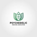 Psychedelic Medicine Association logo design template