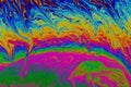 Psychedelic, multicolored soap bubble abstract background Royalty Free Stock Photo