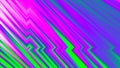 Psychedelic neon green and pink glitch lines.