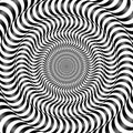 Psychedelic optical spin illusion background Royalty Free Stock Photo