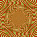 Psychedelic optical spin illusion background Royalty Free Stock Photo