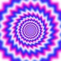 Psychedelic optical spin illusion background Royalty Free Stock Photo