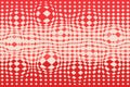 Psychedelic pattern with distorted checkerboard. Royalty Free Stock Photo