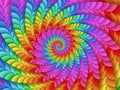 Psychedelic Rainbow Spiral Background Royalty Free Stock Photo