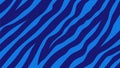 Psychedelic retro zebra or tiger pattern background. blue animal colored skin background. Royalty Free Stock Photo