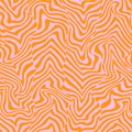 Psychedelic seamless vector pattern. Surreal distorted stripes. Abstract wavy background in metaverse nft style. Optical