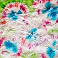 Psychedelic Spiral Multicolor Batik Dye Texture