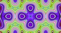 Psychedelic symmetry abstract pattern and hypnotic background, backdrop crazy