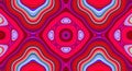 Psychedelic symmetry abstract pattern and hypnotic background, multicolored zine culture