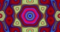 Psychedelic symmetry abstract pattern and hypnotic background, bright crazy