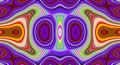 Psychedelic symmetry abstract pattern and hypnotic background, crazy design