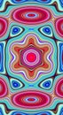 Psychedelic symmetry abstract pattern and hypnotic background, ornament swirl