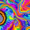 A psychedelic tie-dye pattern in bright colors4, Generative AI Royalty Free Stock Photo