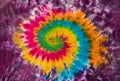 Psychedelic Tie Dye Swirl and galaxy design with black background. Royalty Free Stock Photo