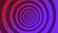 Psychedelic twisting circles. Round striped color lines