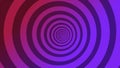 Psychedelic twisting circles. Round striped color lines