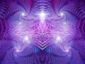 Psychedelic Visionary Fractal Art Poster or Album Cover Royalty Free Stock Photo