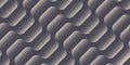 Psychedelic Wavy Ripple Tilted Structure Seamless Pattern Vector Background