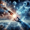 Psychic healing energy field Royalty Free Stock Photo