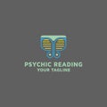 Psychic Reading education vector logo design template idea