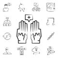 Psychic surgery icon. Mad science icons universal set for web and mobile