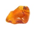 Baltic amber closeup on white background