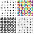 100 psychoanalyse icons set vector variant Royalty Free Stock Photo