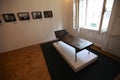 Psychoanalysis couch in Sigmund Freud museum in Vienna