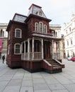 `Psychobarn` art piece in London, England