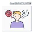 Psychological treatment color icon