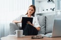 Psychologist woman in clinic office professional portrait utmost specialist Royalty Free Stock Photo