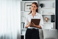 Psychologist woman in clinic office professional portrait utmost specialist Royalty Free Stock Photo