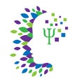 Psychology and Mental Health logo concept