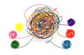 Psychotherapy abstract color tangle of mental disorders Royalty Free Stock Photo