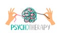 Psychotherapy concept icon