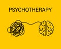 Psychotherapy. mental health. Relief from depression and stress.