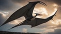 pterodactyl flying in the sky It was a mighty fine bird, that Pteranodon Pterodactyl. It was as big as a plane,