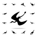 Pterodactyloidea icon. Detailed set of dinosaur icons. Premium graphic design. One of the collection icons for websites, web Royalty Free Stock Photo