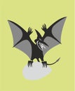 Pterodactyl with egg as emblem