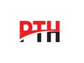 PTH Letter Initial Logo Design Vector Illustration Royalty Free Stock Photo