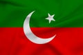 Pti flag Pakistan tehreek insaaf wavy flag