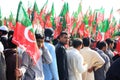 PTI Supporters entering Rally in Karachi, Pakistan