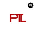 PTL Logo Letter Monogram Design Royalty Free Stock Photo